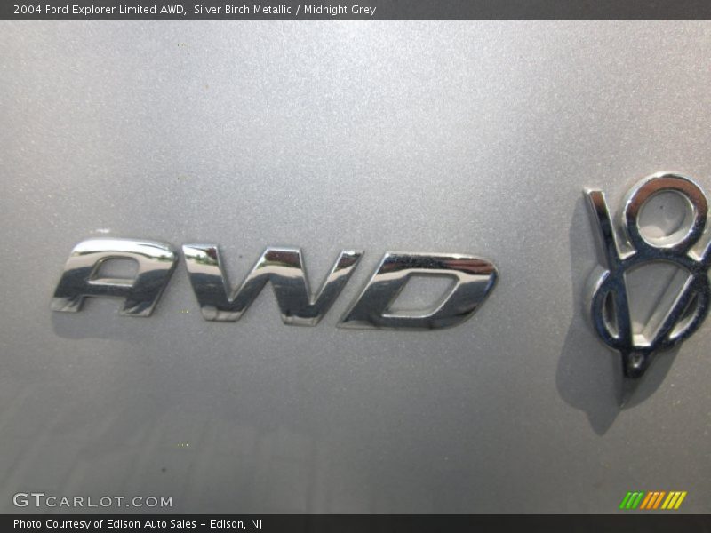 Silver Birch Metallic / Midnight Grey 2004 Ford Explorer Limited AWD