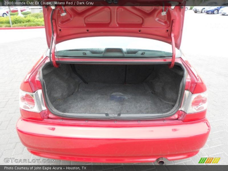Milano Red / Dark Gray 2000 Honda Civic EX Coupe