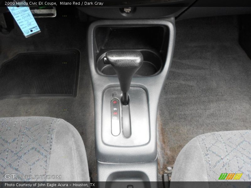 Milano Red / Dark Gray 2000 Honda Civic EX Coupe