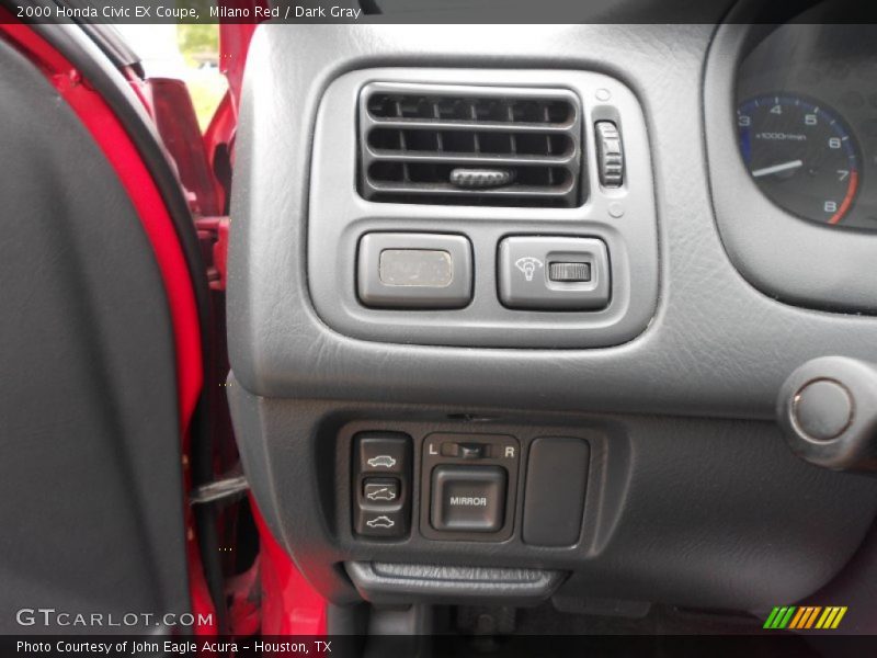Milano Red / Dark Gray 2000 Honda Civic EX Coupe
