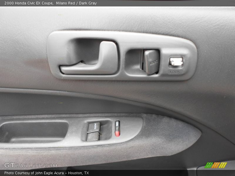 Milano Red / Dark Gray 2000 Honda Civic EX Coupe
