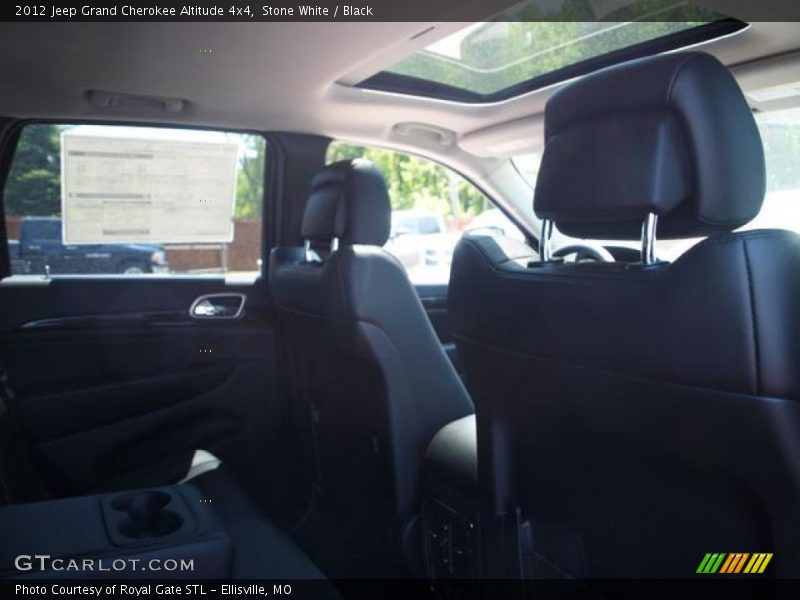 Stone White / Black 2012 Jeep Grand Cherokee Altitude 4x4