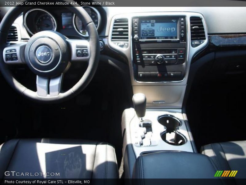 Stone White / Black 2012 Jeep Grand Cherokee Altitude 4x4