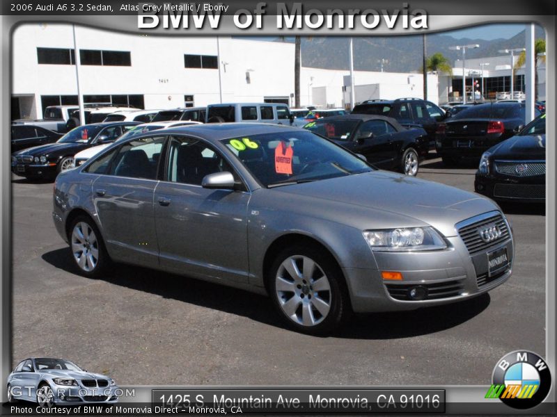 Atlas Grey Metallic / Ebony 2006 Audi A6 3.2 Sedan