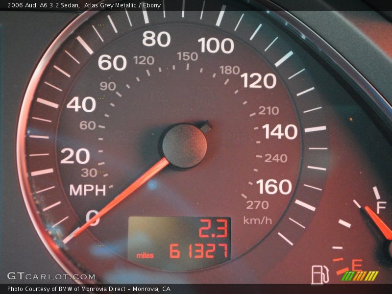 Atlas Grey Metallic / Ebony 2006 Audi A6 3.2 Sedan