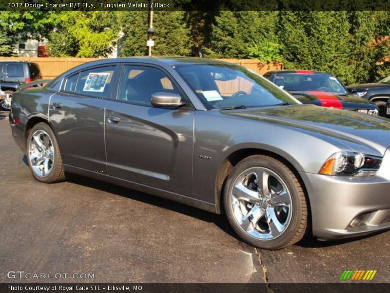 Tungsten Metallic / Black 2012 Dodge Charger R/T Plus