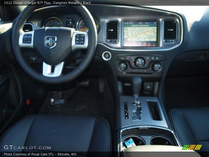 Tungsten Metallic / Black 2012 Dodge Charger R/T Plus