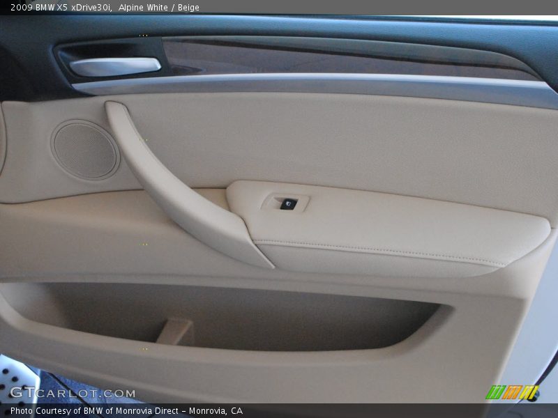 Alpine White / Beige 2009 BMW X5 xDrive30i