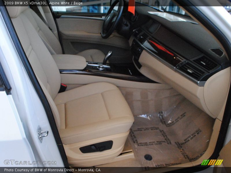 Alpine White / Beige 2009 BMW X5 xDrive30i