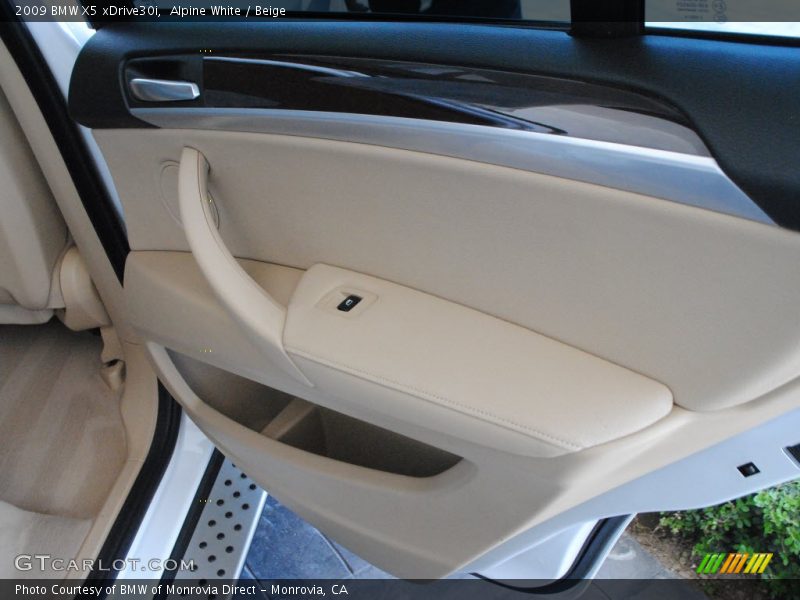 Alpine White / Beige 2009 BMW X5 xDrive30i
