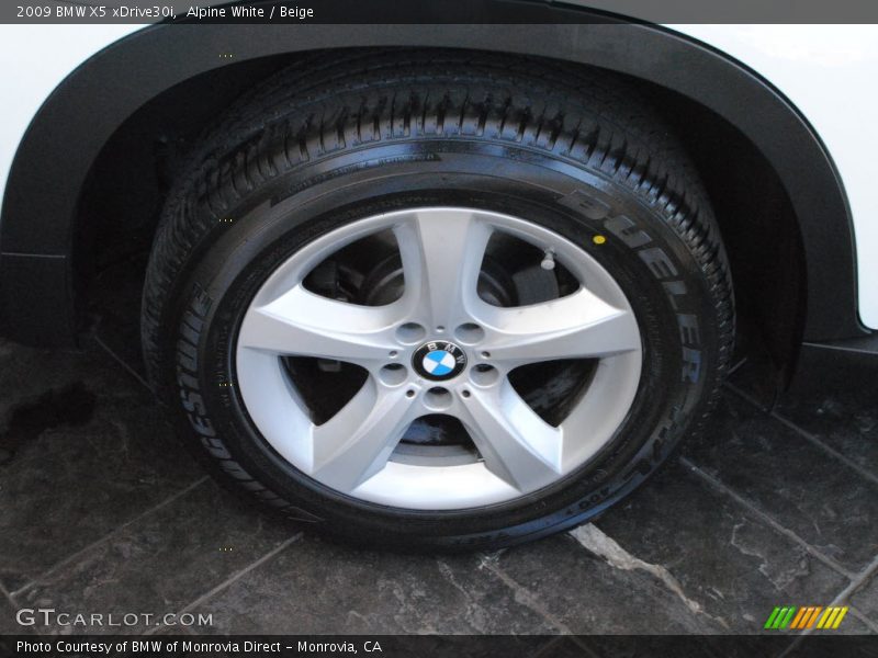 Alpine White / Beige 2009 BMW X5 xDrive30i