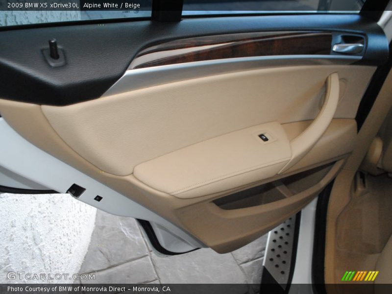 Alpine White / Beige 2009 BMW X5 xDrive30i