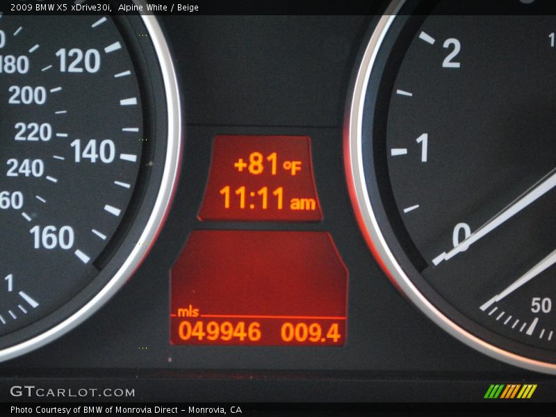 Alpine White / Beige 2009 BMW X5 xDrive30i