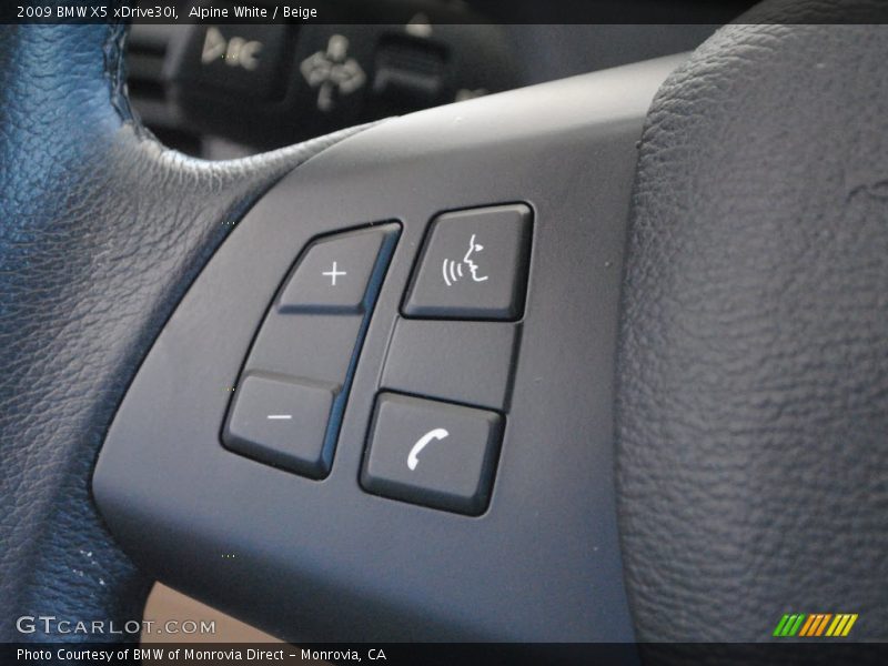Alpine White / Beige 2009 BMW X5 xDrive30i