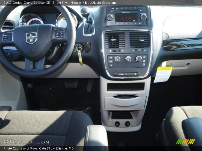 Bright Silver Metallic / Black/Light Graystone 2012 Dodge Grand Caravan SE