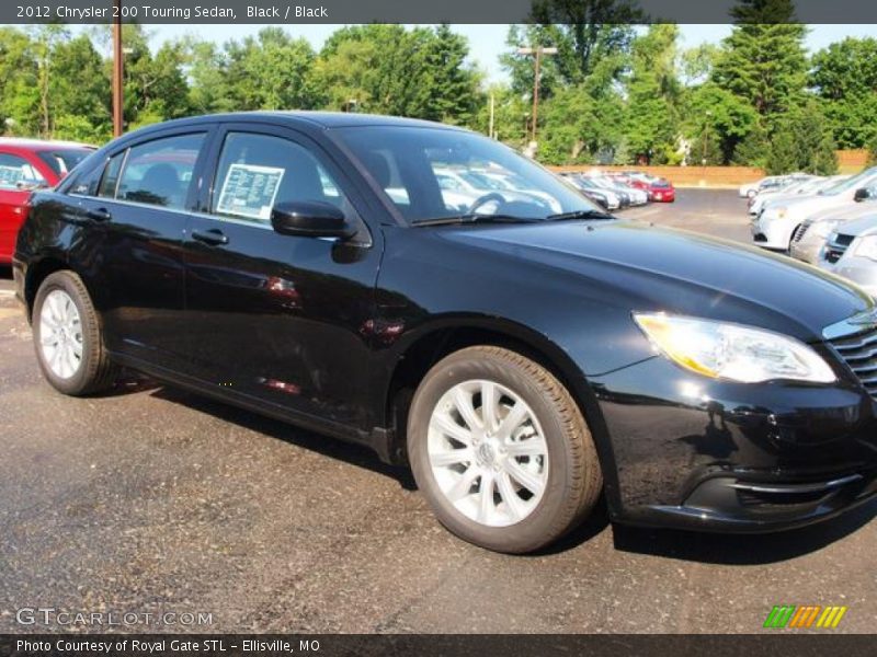 Black / Black 2012 Chrysler 200 Touring Sedan