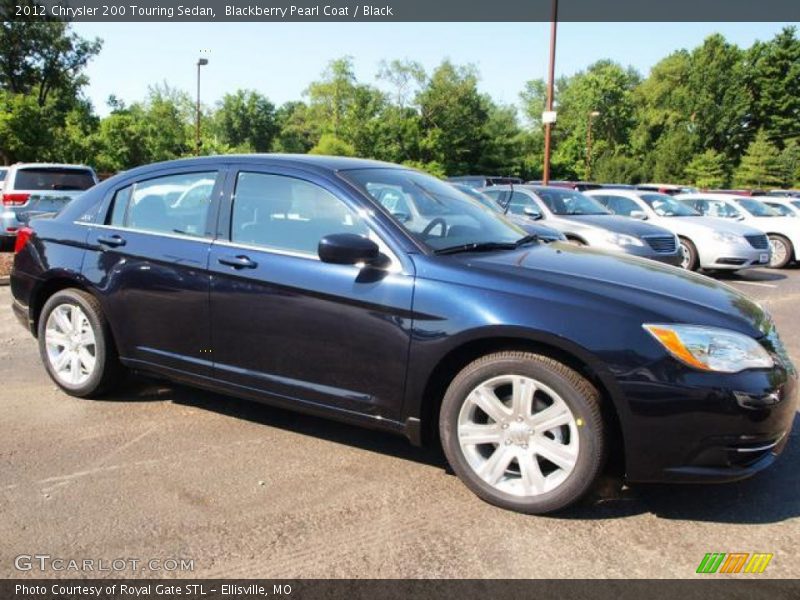 Blackberry Pearl Coat / Black 2012 Chrysler 200 Touring Sedan