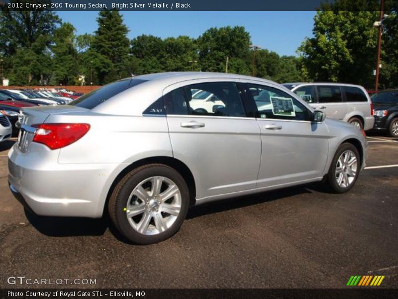 Bright Silver Metallic / Black 2012 Chrysler 200 Touring Sedan