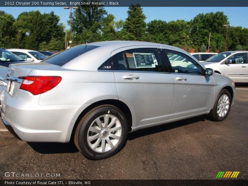 Bright Silver Metallic / Black 2012 Chrysler 200 Touring Sedan