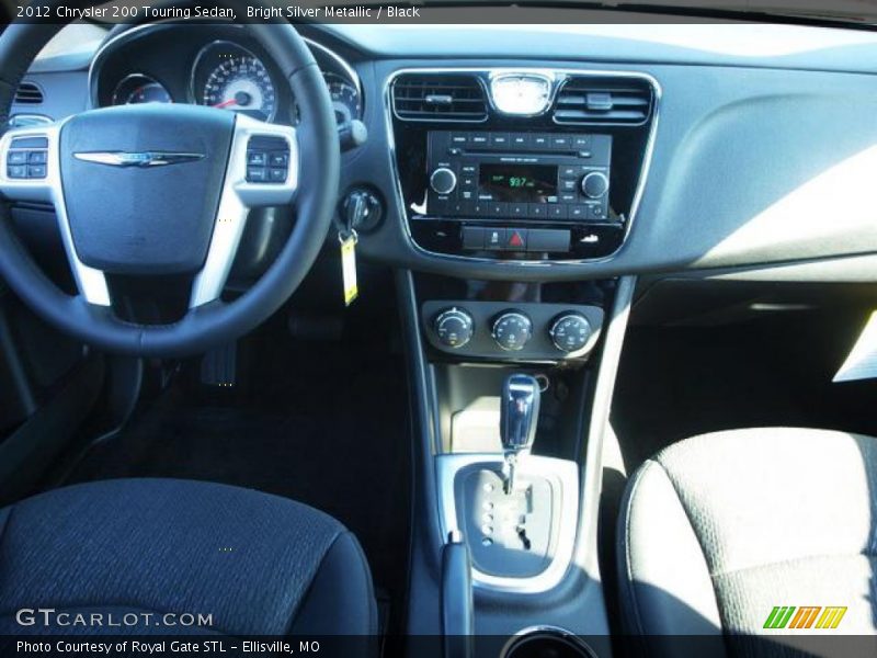 Bright Silver Metallic / Black 2012 Chrysler 200 Touring Sedan