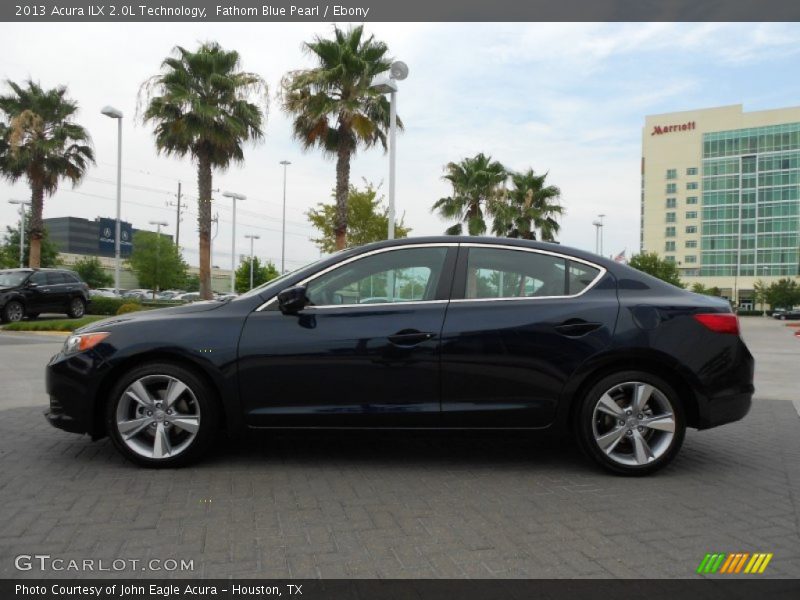 Fathom Blue Pearl / Ebony 2013 Acura ILX 2.0L Technology