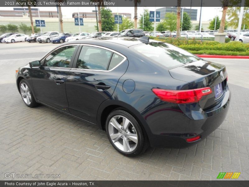 Fathom Blue Pearl / Ebony 2013 Acura ILX 2.0L Technology