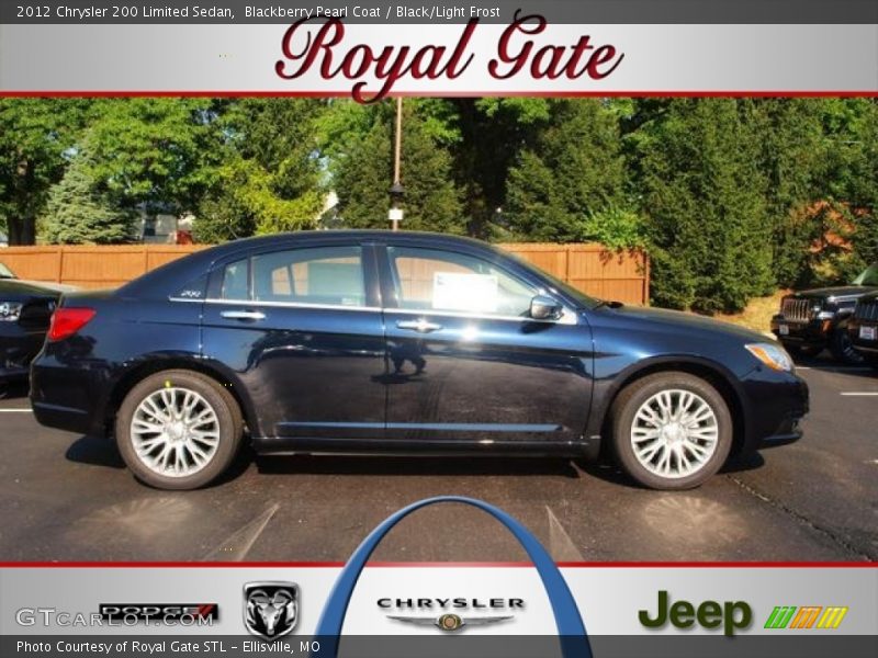 Blackberry Pearl Coat / Black/Light Frost 2012 Chrysler 200 Limited Sedan