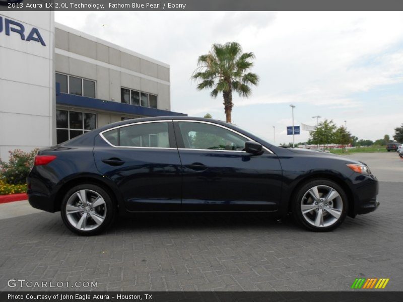 Fathom Blue Pearl / Ebony 2013 Acura ILX 2.0L Technology