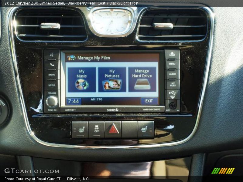 Blackberry Pearl Coat / Black/Light Frost 2012 Chrysler 200 Limited Sedan