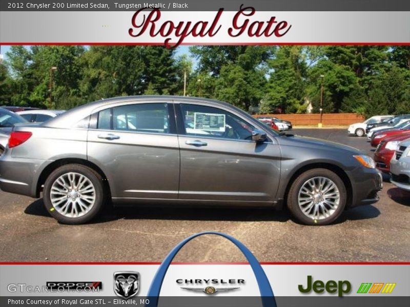 Tungsten Metallic / Black 2012 Chrysler 200 Limited Sedan