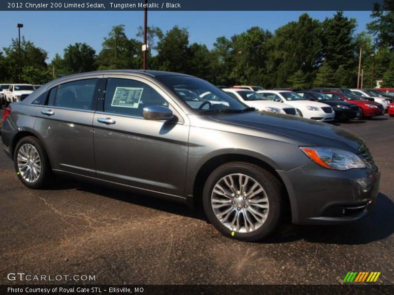 Tungsten Metallic / Black 2012 Chrysler 200 Limited Sedan