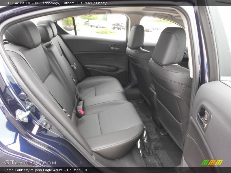 Rear Seat of 2013 ILX 2.0L Technology