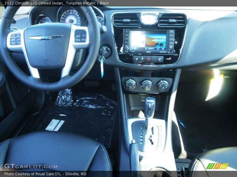 Tungsten Metallic / Black 2012 Chrysler 200 Limited Sedan