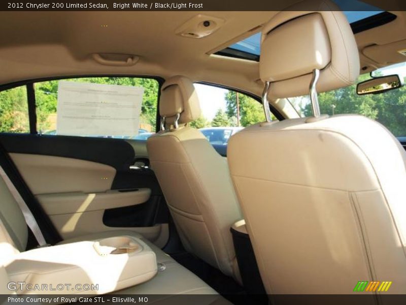 Bright White / Black/Light Frost 2012 Chrysler 200 Limited Sedan