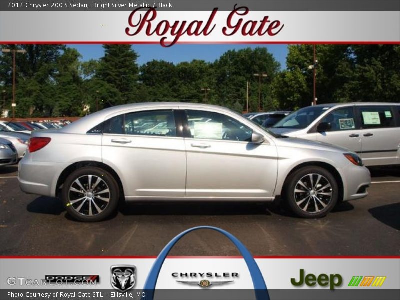Bright Silver Metallic / Black 2012 Chrysler 200 S Sedan