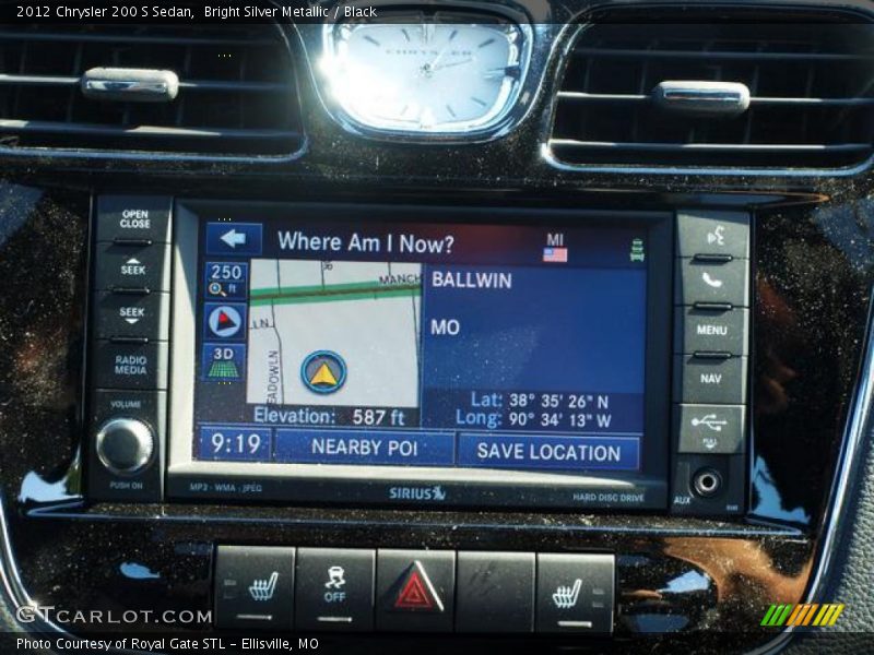 Bright Silver Metallic / Black 2012 Chrysler 200 S Sedan