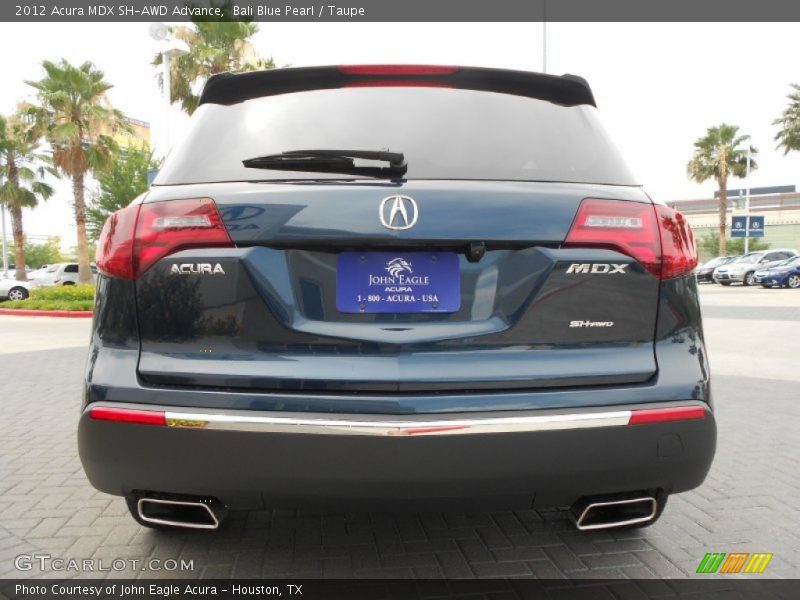 Bali Blue Pearl / Taupe 2012 Acura MDX SH-AWD Advance