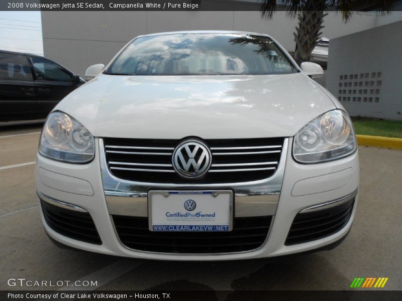 Campanella White / Pure Beige 2008 Volkswagen Jetta SE Sedan
