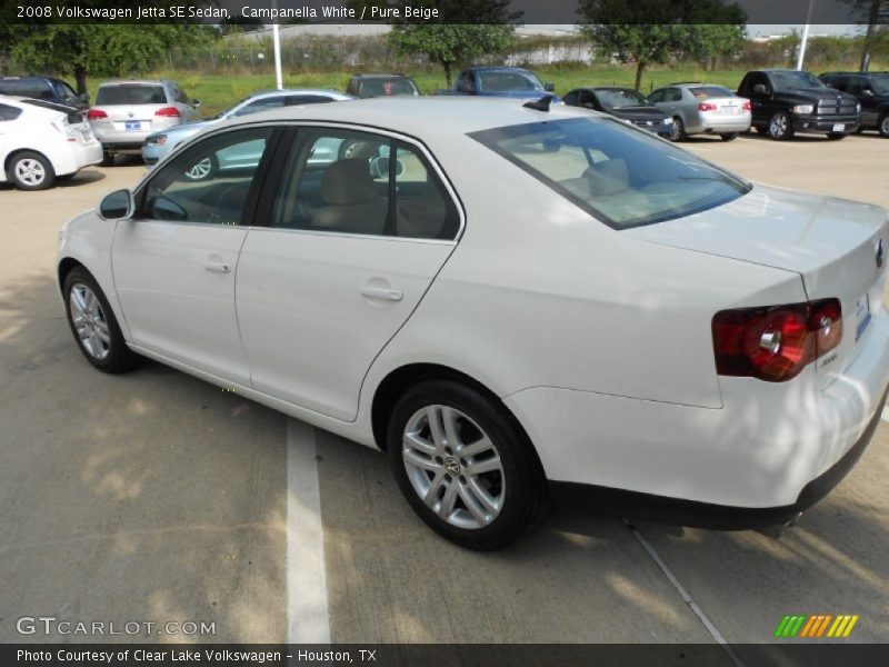 Campanella White / Pure Beige 2008 Volkswagen Jetta SE Sedan