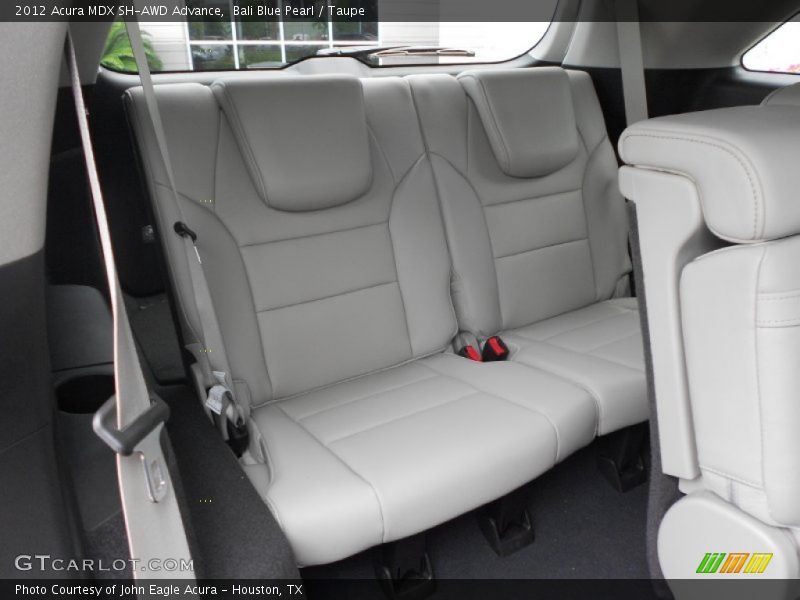 Rear Seat of 2012 MDX SH-AWD Advance