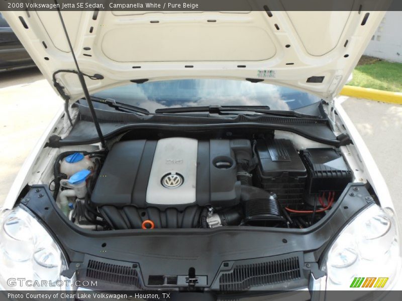 Campanella White / Pure Beige 2008 Volkswagen Jetta SE Sedan
