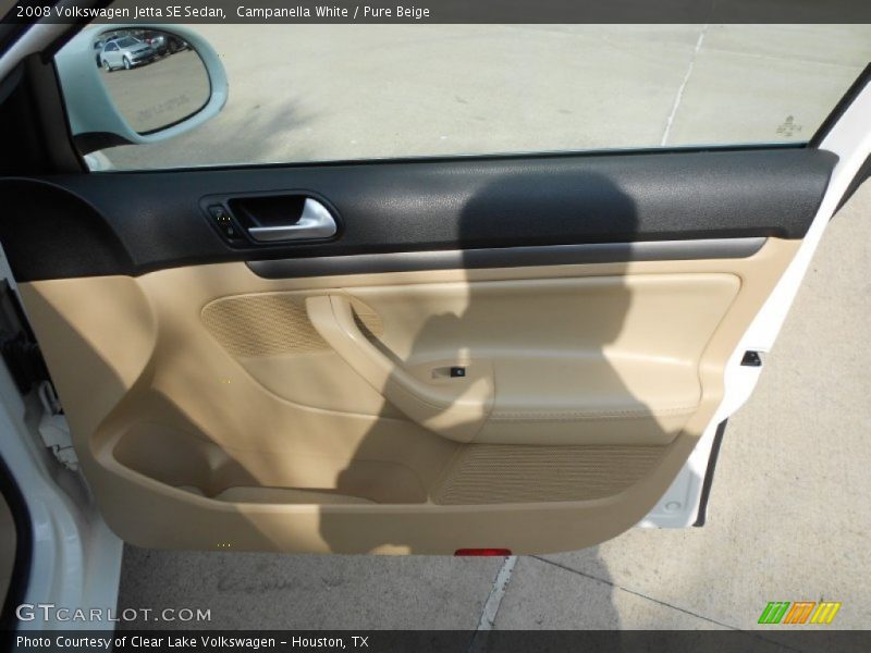 Campanella White / Pure Beige 2008 Volkswagen Jetta SE Sedan