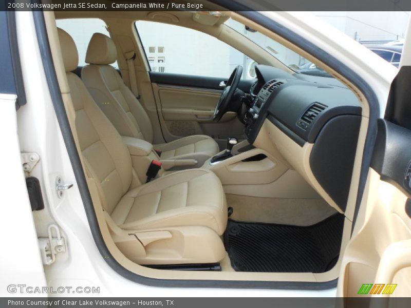 Campanella White / Pure Beige 2008 Volkswagen Jetta SE Sedan
