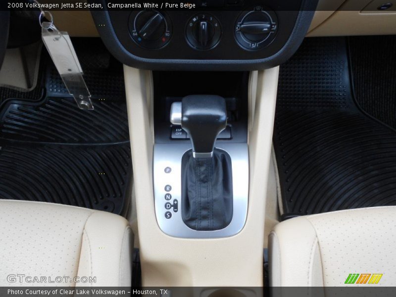 Campanella White / Pure Beige 2008 Volkswagen Jetta SE Sedan