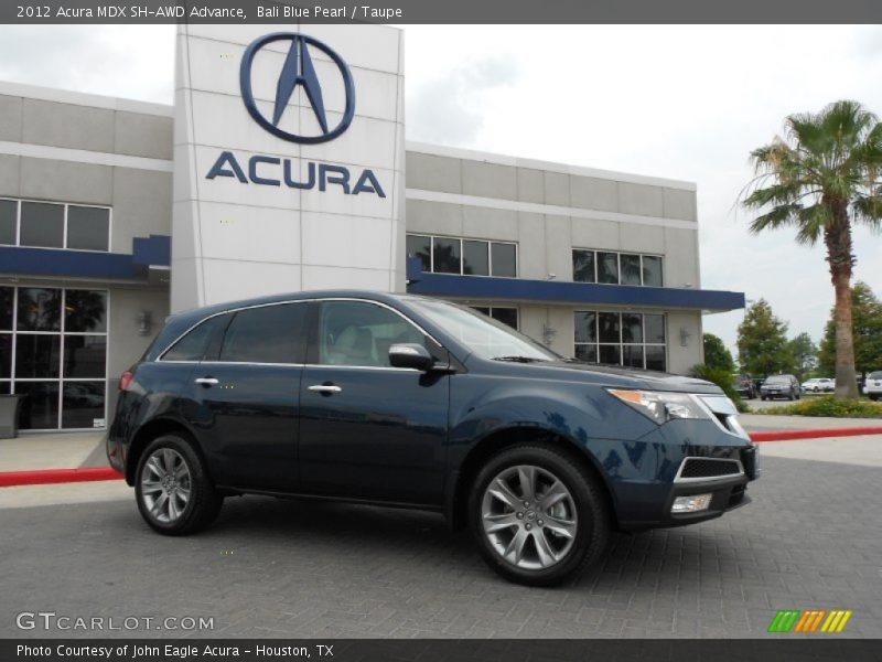 Bali Blue Pearl / Taupe 2012 Acura MDX SH-AWD Advance