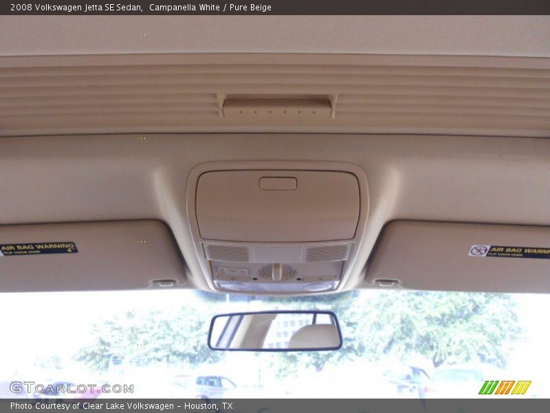 Campanella White / Pure Beige 2008 Volkswagen Jetta SE Sedan