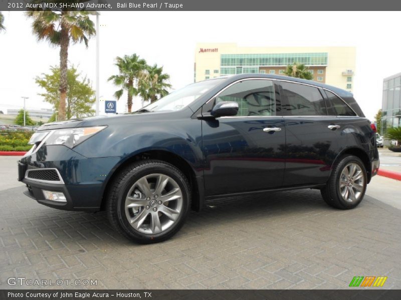 Bali Blue Pearl / Taupe 2012 Acura MDX SH-AWD Advance