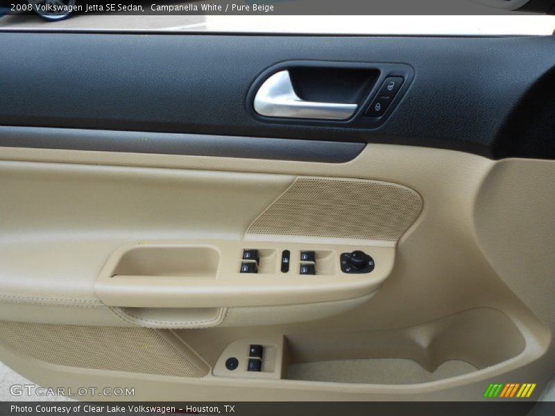 Campanella White / Pure Beige 2008 Volkswagen Jetta SE Sedan