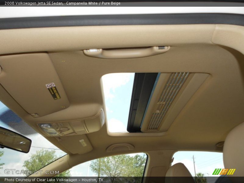 Campanella White / Pure Beige 2008 Volkswagen Jetta SE Sedan