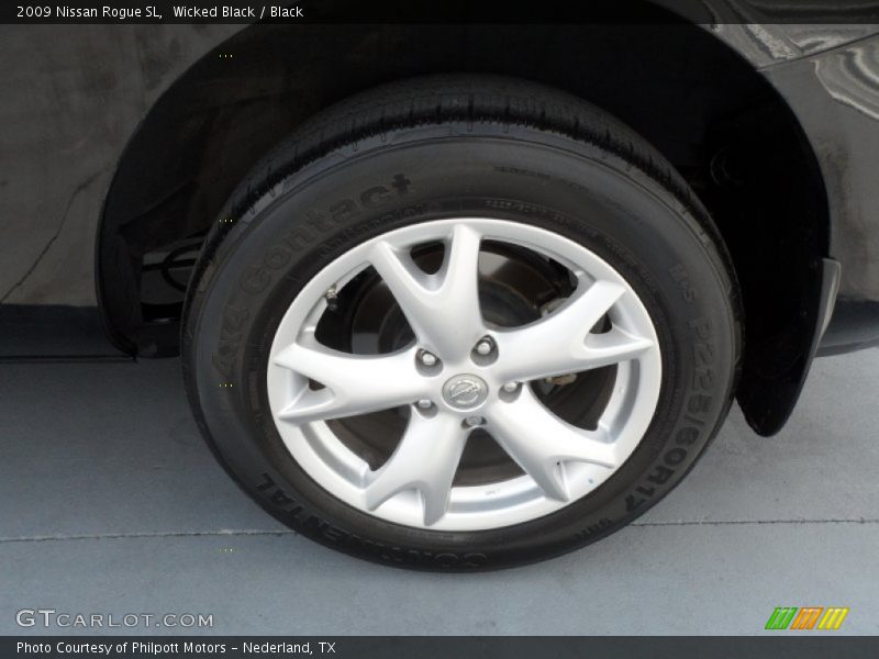 Wicked Black / Black 2009 Nissan Rogue SL